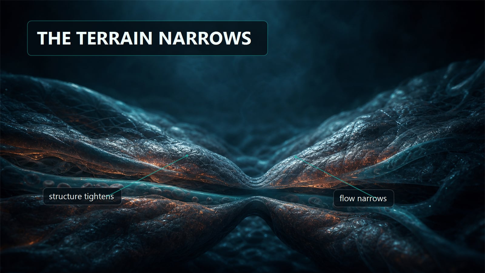Illustration — how modern life narrows the body's terrain